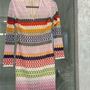 Missoni Metallic Abstract Knit Dress
